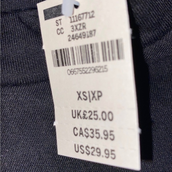 Victoria’s Secret Love Pink Gold foil Plaid Cropped Crew Neck tee T-Shirt Top xs - Picture 7 of 7